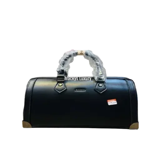 IMG_2517 Classic Boston Top Handle Handbag with Gold Corner Accents
