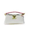 IMG_2609 Mini Structured Top Handle Crossbody Bag with Gold Monogram Accent (Variable Colours)