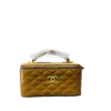 IMG_2623 Luxury Quilted Vanity Box Handbag with Top Handle