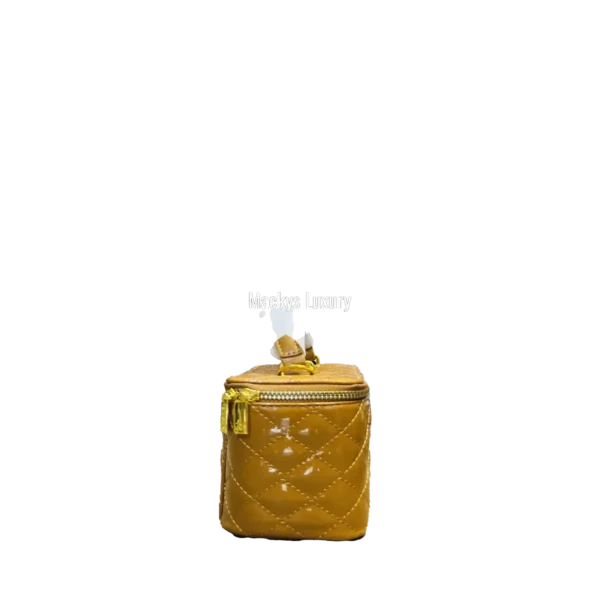 IMG_2624 Luxury Quilted Vanity Box Handbag with Top Handle