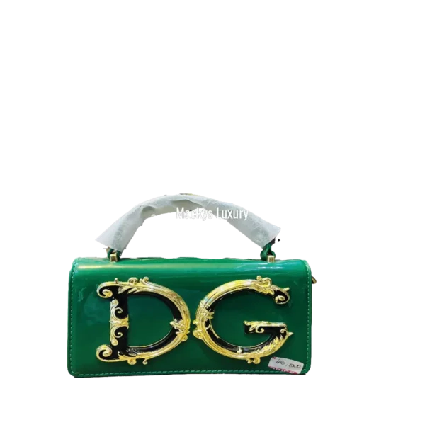IMG_2667 Luxury DG Patent Leather Top Handle Handbag