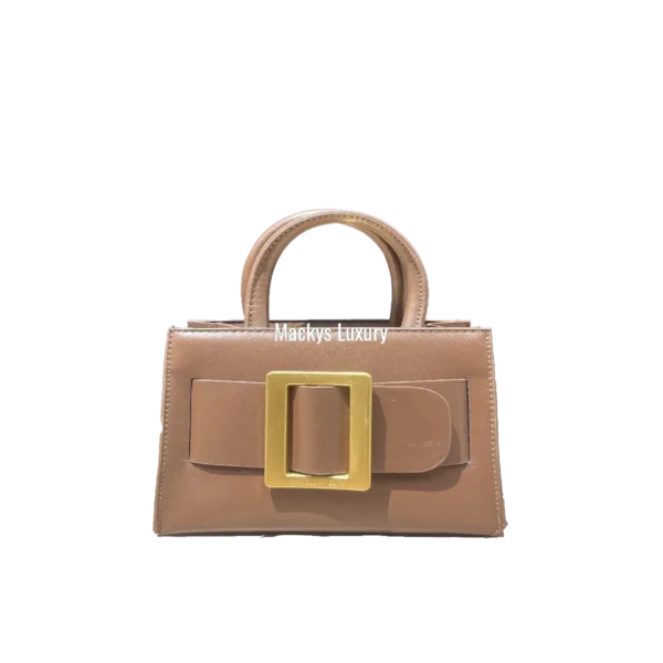 Luxury Buckle Top Handle Handbag