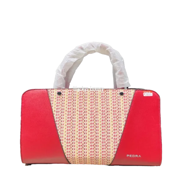 IMG_2832 Pedra Elegant Contrast Panel Luxury Handbag
