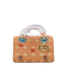 IMG_2854 Elegant Structured Top Handle Handbag with Decorative Charm