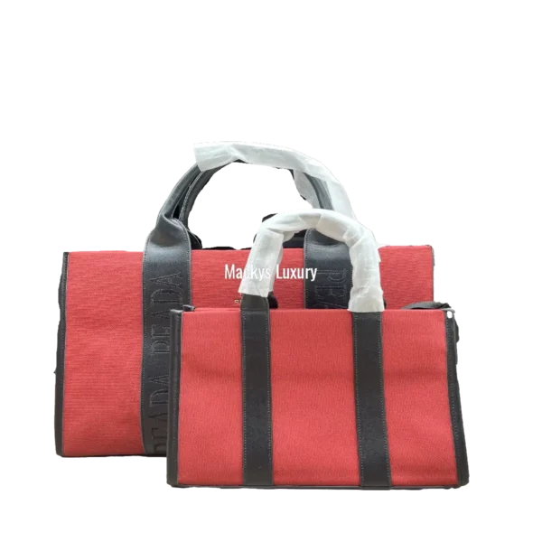 IMG_2972 Luxury Premium Canvas Tote Bag Set (2-in-1)