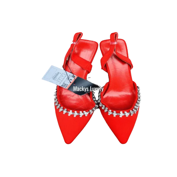 IMG_2988 Luxury Crystal Embellished Pointed-Toe Slingback Flat Shoes