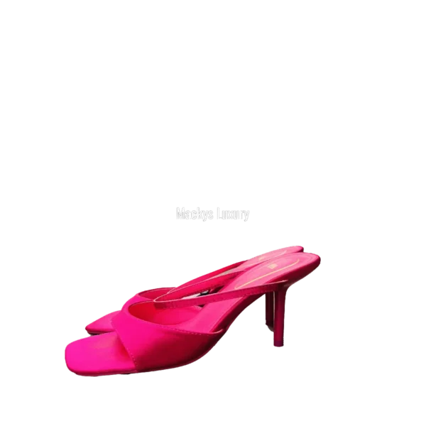 IMG_3031 Fuchsia Square-Toe Slingback Heels