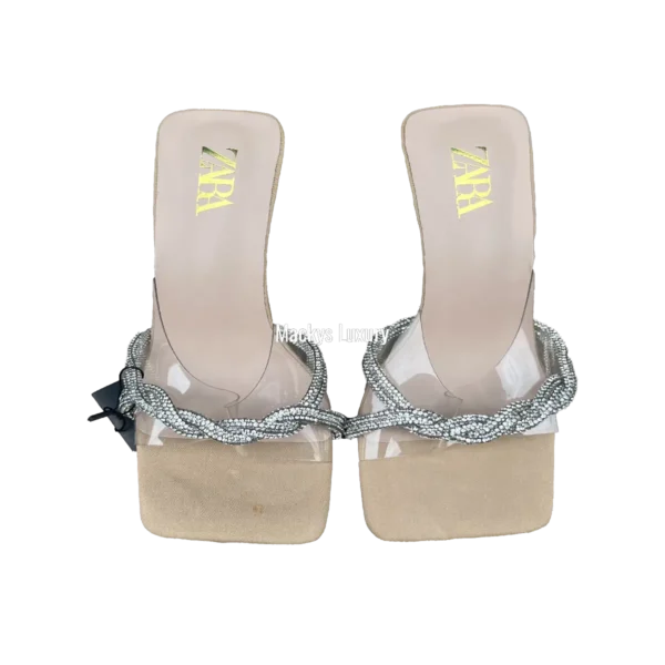 IMG_3048 Clear PVC Square-Toe Sandal with Twisted Crystal Band