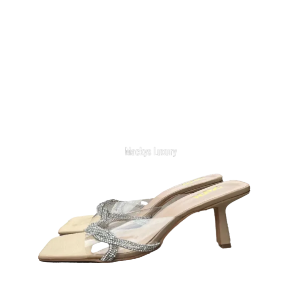 IMG_3049 Clear PVC Square-Toe Sandal with Twisted Crystal Band