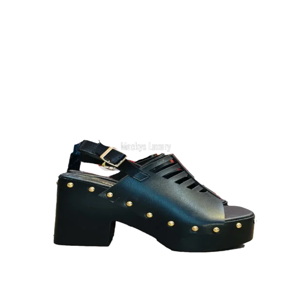 Studded Platform Gladiator Wedge Sandals