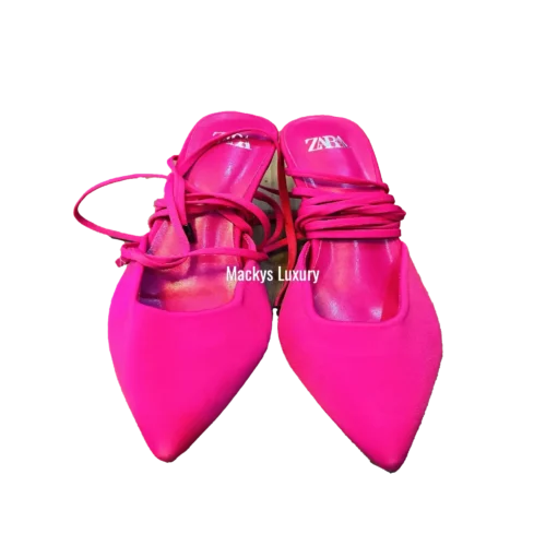 IMG_3206 Lace-Up Pointed-Toe Ballet Flats