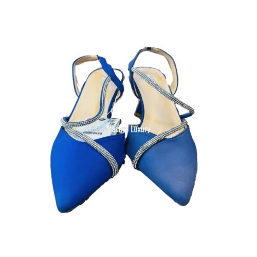 IMG_3217 Satin Pointed-Toe Slingback Heels with Diagonal Crystal Strap
