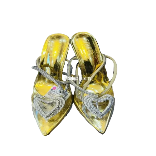 IMG_3270 Metallic Pointed-Toe Heels with Crystal Heart Cutout