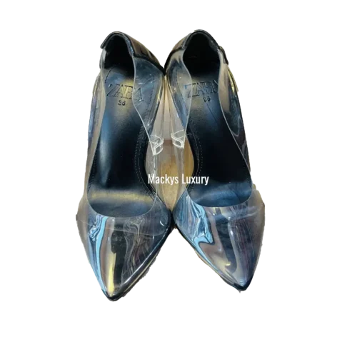 IMG_3284 Clear PVC Pointed-Toe Stiletto Pumps